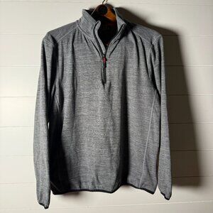 Avalanche Quarter Zip Fleece Sweatshirt Gray Heather Size Large